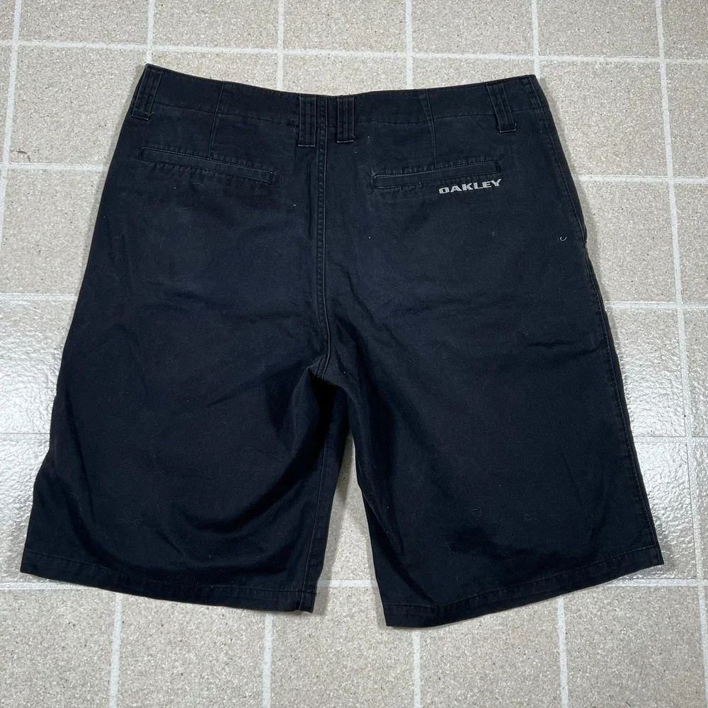 Oakley Golf Shorts Casual Chino Men's Size 34 Flat Front Black